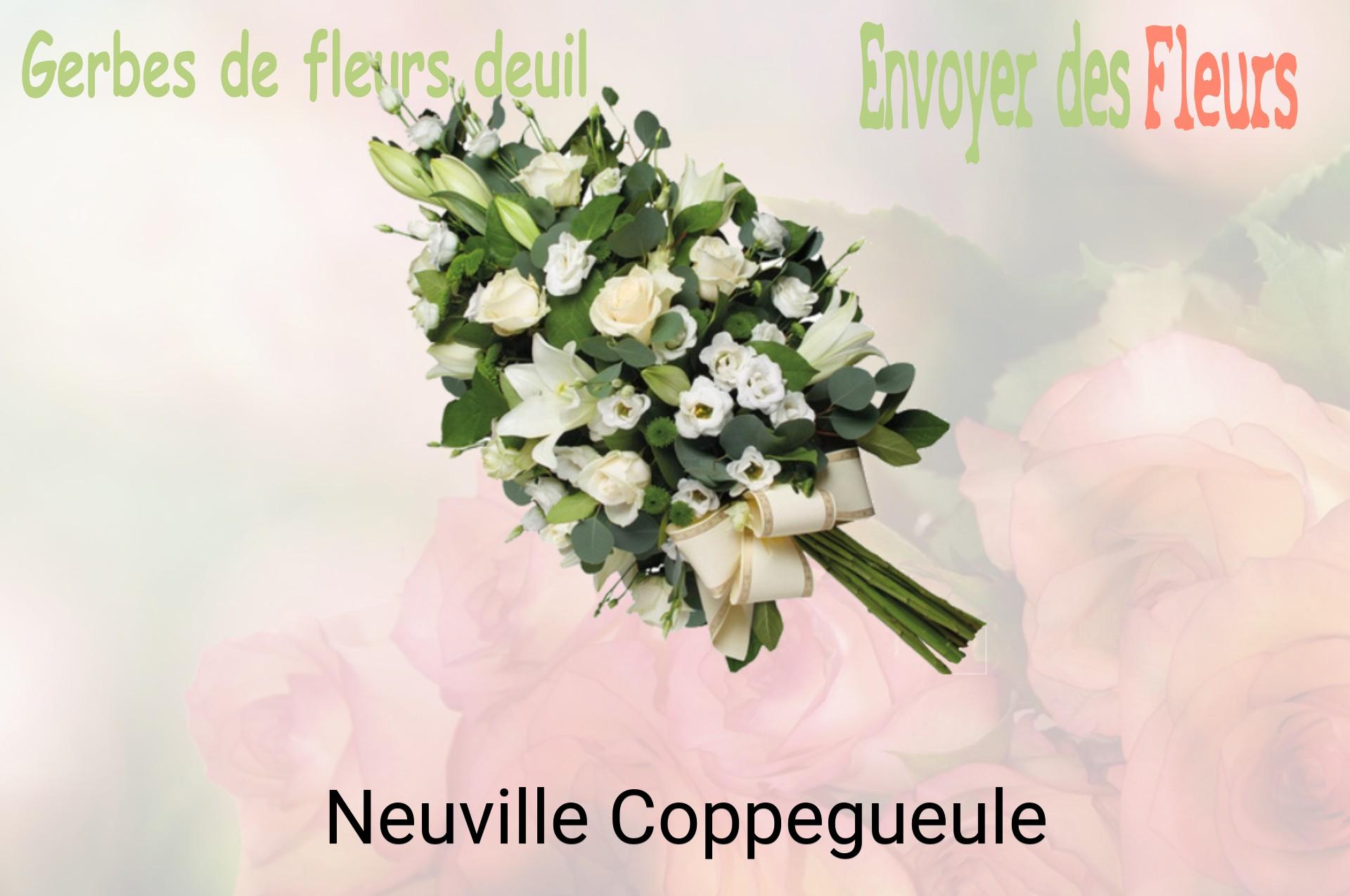 Gerbe de fleurs de deuil livrée à Neuville-Coppegueule